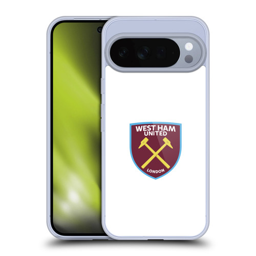 West Ham United FC Crest Full Colour White Soft Gel Case for Google Pixel 10 Pro XL