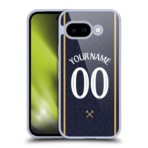 Custom Customised Personalised West Ham United FC 2025/26 Kit Third Soft Gel Case for Google Pixel 9A