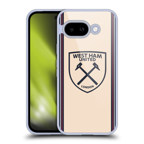 West Ham United FC 2025/26 Crest Kit Away Soft Gel Case for Google Pixel 9A