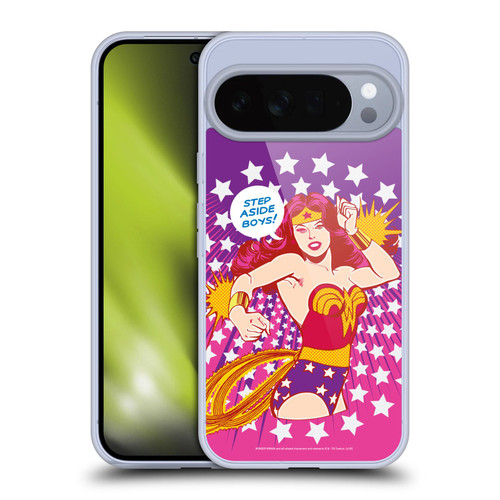 Wonder Woman DC Comics Vintage Art Step Aside Soft Gel Case for Google Pixel 10 Pro XL