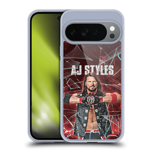 WWE Aj Styles Shattered Glass Soft Gel Case for Google Pixel 10