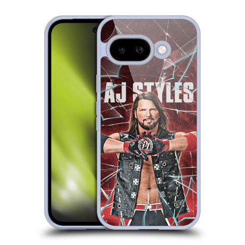 WWE Aj Styles Shattered Glass Soft Gel Case for Google Pixel 9A