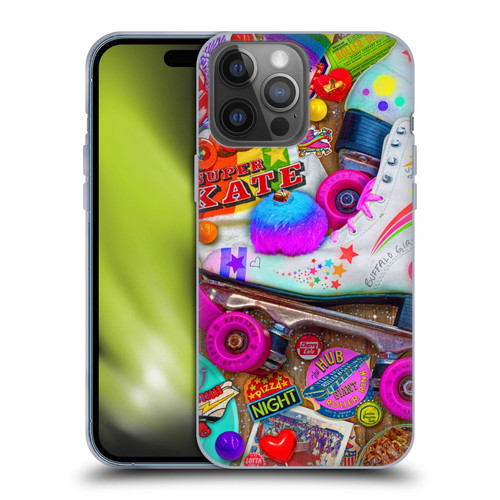 Aimee Stewart Colourful Sweets Skate Night Soft Gel Case for Apple iPhone 14 Pro Max