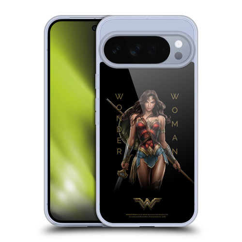 Wonder Woman Movie Character Art Typography Soft Gel Case for Google Pixel 10 Pro XL