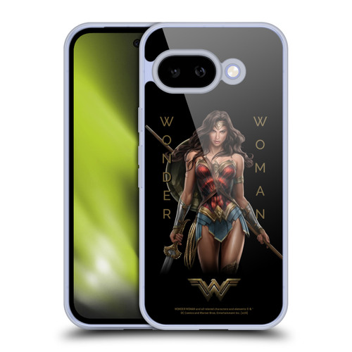 Wonder Woman Movie Character Art Typography Soft Gel Case for Google Pixel 9A