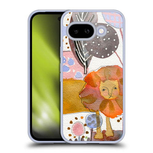 Wyanne Animals Watercolour Lion Soft Gel Case for Google Pixel 9A