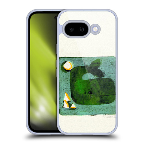 Wyanne Animals 2 Green Whale Monoprint Soft Gel Case for Google Pixel 9A