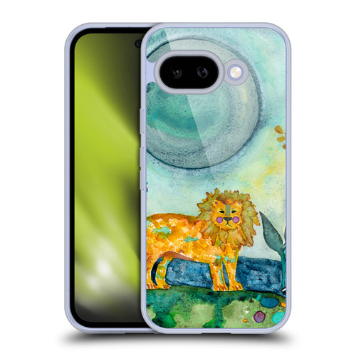 Wyanne Animals 2 Painted Lion Soft Gel Case for Google Pixel 9A