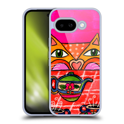 Wyanne Cat Uninvited Guest For Tea Soft Gel Case for Google Pixel 9A