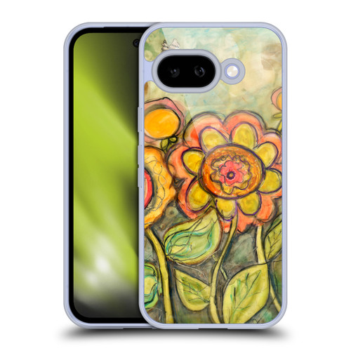 Wyanne Nature Orange and Yellow Flowers Soft Gel Case for Google Pixel 9A
