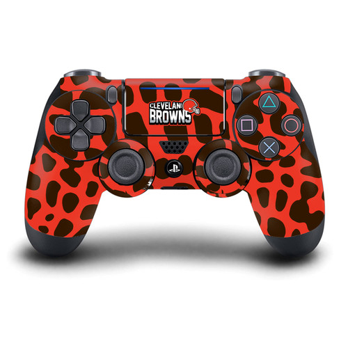 NFL Cleveland Browns Animal Print Vinyl Sticker Skin Decal Cover for Sony DualShock 4 Controller