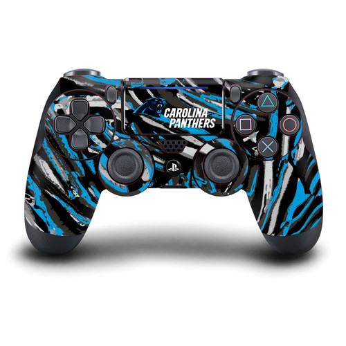 NFL Carolina Panthers Abstract Brush Strokes Vinyl Sticker Skin Decal Cover for Sony DualShock 4 Controller