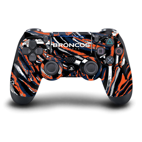 NFL Denver Broncos Abstract Brush Strokes Vinyl Sticker Skin Decal Cover for Sony DualShock 4 Controller