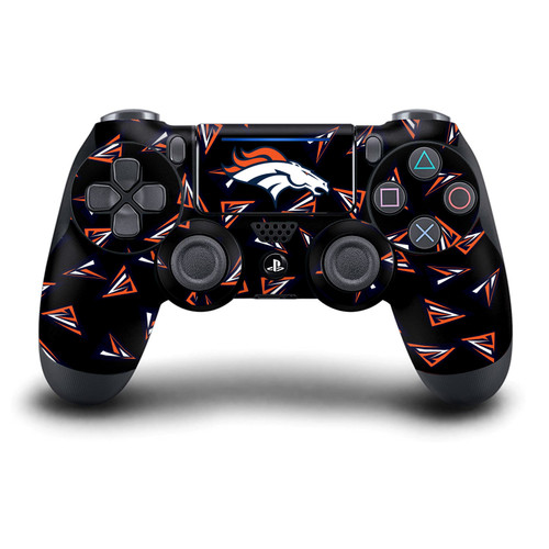 NFL Denver Broncos Geometric Pattern Vinyl Sticker Skin Decal Cover for Sony DualShock 4 Controller