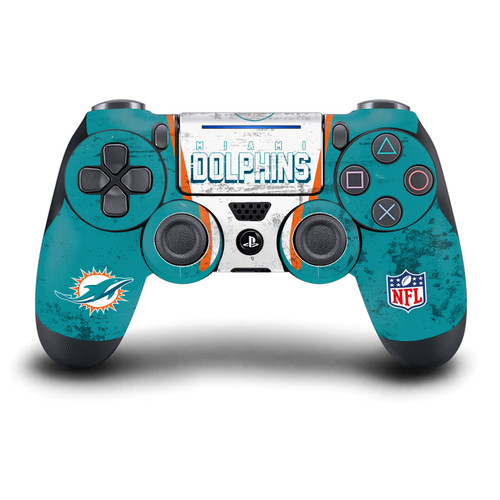 NFL Miami Dolphins Banner Vinyl Sticker Skin Decal Cover for Sony DualShock 4 Controller