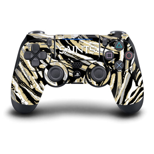 NFL New Orleans Saints Abstract Brush Strokes Vinyl Sticker Skin Decal Cover for Sony DualShock 4 Controller