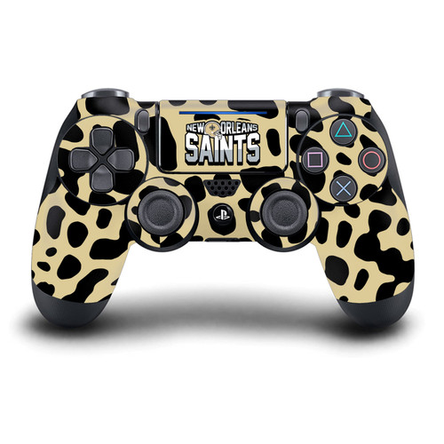 NFL New Orleans Saints Animal Print Vinyl Sticker Skin Decal Cover for Sony DualShock 4 Controller