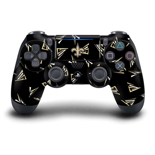 NFL New Orleans Saints Geometric Pattern Vinyl Sticker Skin Decal Cover for Sony DualShock 4 Controller