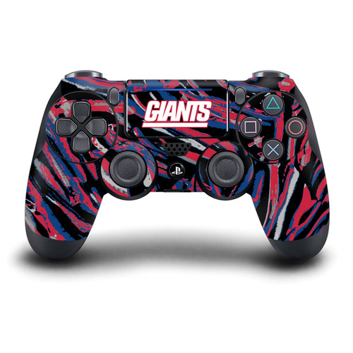 NFL New York Giants Abstract Brush Strokes Vinyl Sticker Skin Decal Cover for Sony DualShock 4 Controller