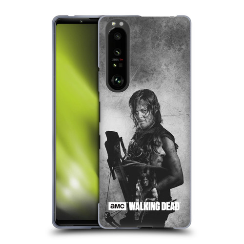 AMC The Walking Dead Double Exposure Daryl Soft Gel Case for Sony Xperia 1 III