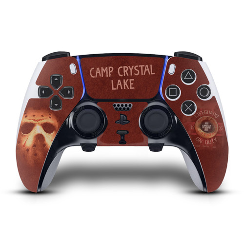 Friday the 13th 2009 Graphics Camp Crystal Lake Vinyl Sticker Skin Decal Cover for Sony PS5 DualSense Edge Controller