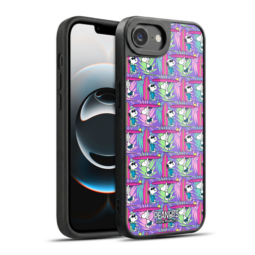 Peanuts Snoopy Aloha Disco Surf Pattern Gel Armour Case For Apple iPhone 16e / Apple iPhone 17e
