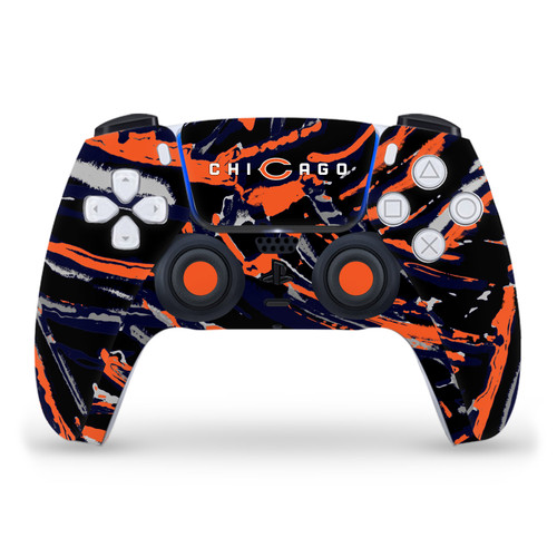 NFL Chicago Bears Abstract Brush Strokes Vinyl Sticker Skin Decal Cover for Sony PS5 Sony DualSense Controller