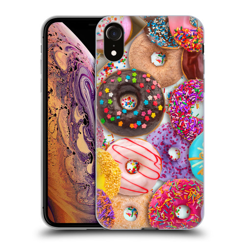Aimee Stewart Colourful Sweets Donut Noms Soft Gel Case for Apple iPhone XR