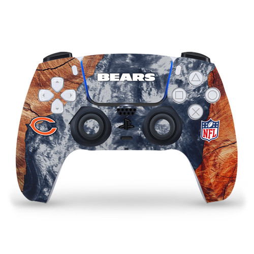 NFL Chicago Bears Wood & Resins Vinyl Sticker Skin Decal Cover for Sony PS5 Sony DualSense Controller