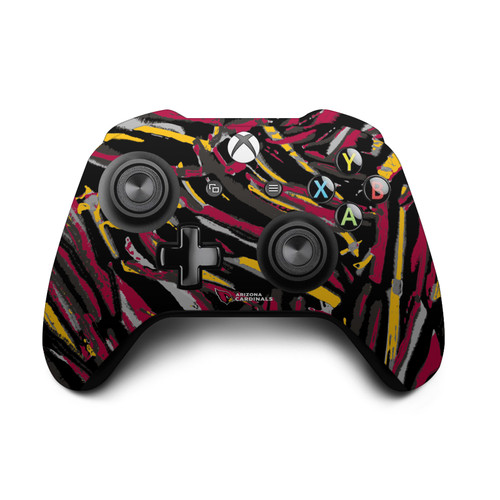 NFL Arizona Cardinals Abstract Brush Strokes Vinyl Sticker Skin Decal Cover for Microsoft Xbox One S / X Controller