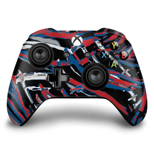 NFL Buffalo Bills Abstract Brush Strokes Vinyl Sticker Skin Decal Cover for Microsoft Xbox One S / X Controller