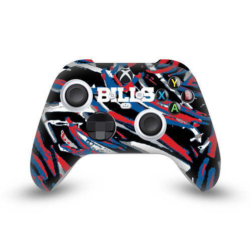 NFL Buffalo Bills Abstract Brush Strokes Vinyl Sticker Skin Decal Cover for Microsoft Xbox Series X / Series S Controller