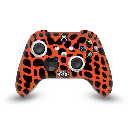NFL Cincinnati Bengals Animal Print Vinyl Sticker Skin Decal Cover for Microsoft Xbox Series X / Series S Controller