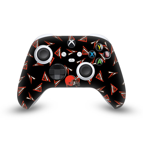 NFL Cleveland Browns Geometric Pattern Vinyl Sticker Skin Decal Cover for Microsoft Xbox Series X / Series S Controller