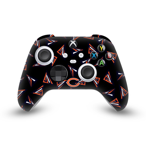 NFL Chicago Bears Geometric Pattern Vinyl Sticker Skin Decal Cover for Microsoft Xbox Series X / Series S Controller