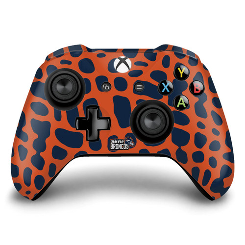 NFL Denver Broncos Animal Print Vinyl Sticker Skin Decal Cover for Microsoft Xbox One S / X Controller
