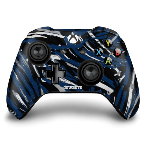 NFL Dallas Cowboys Abstract Brush Strokes Vinyl Sticker Skin Decal Cover for Microsoft Xbox One S / X Controller