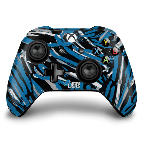 NFL Detroit Lions Abstract Brush Strokes Vinyl Sticker Skin Decal Cover for Microsoft Xbox One S / X Controller