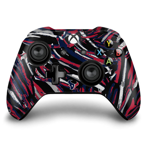 NFL Houston Texans Abstract Brush Strokes Vinyl Sticker Skin Decal Cover for Microsoft Xbox One S / X Controller