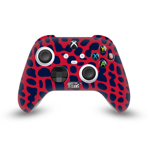 NFL Houston Texans Animal Print Vinyl Sticker Skin Decal Cover for Microsoft Xbox Series X / Series S Controller