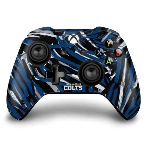 NFL Indianapolis Colts Abstract Brush Strokes Vinyl Sticker Skin Decal Cover for Microsoft Xbox One S / X Controller