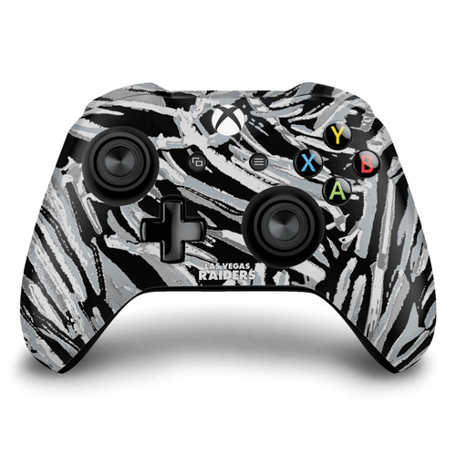 NFL Las Vegas Raiders Abstract Brush Strokes Vinyl Sticker Skin Decal Cover for Microsoft Xbox One S / X Controller