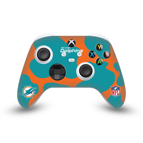 NFL Miami Dolphins Cow Vinyl Sticker Skin Decal Cover for Microsoft Xbox Series X / Series S Controller