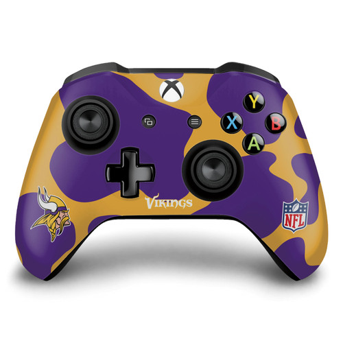NFL Minnesota Vikings Cow Vinyl Sticker Skin Decal Cover for Microsoft Xbox One S / X Controller