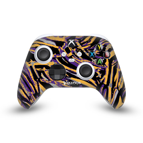 NFL Minnesota Vikings Abstract Brush Strokes Vinyl Sticker Skin Decal Cover for Microsoft Xbox Series X / Series S Controller