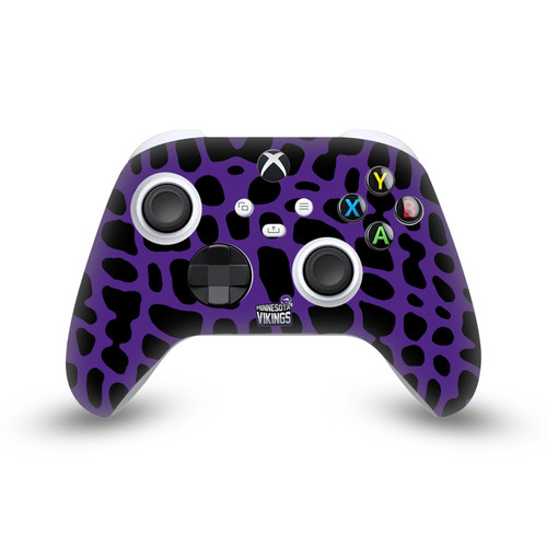 NFL Minnesota Vikings Animal Print Vinyl Sticker Skin Decal Cover for Microsoft Xbox Series X / Series S Controller