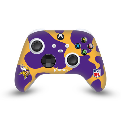 NFL Minnesota Vikings Cow Vinyl Sticker Skin Decal Cover for Microsoft Xbox Series X / Series S Controller