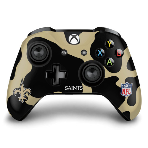 NFL New Orleans Saints Cow Vinyl Sticker Skin Decal Cover for Microsoft Xbox One S / X Controller