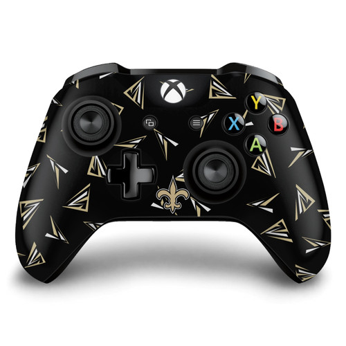 NFL New Orleans Saints Geometric Pattern Vinyl Sticker Skin Decal Cover for Microsoft Xbox One S / X Controller