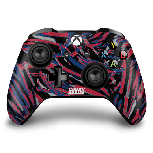 NFL New York Giants Abstract Brush Strokes Vinyl Sticker Skin Decal Cover for Microsoft Xbox One S / X Controller